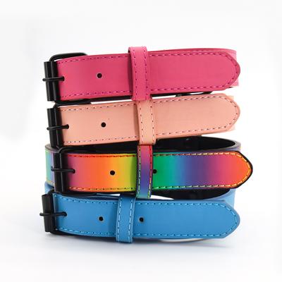 1 Stück Weiches Atmungsaktives Reflektierendes Hundehalsband mit Verstellbarer Rostfreier Metallschnalle für Kleine Mittelgroße Große Hunde