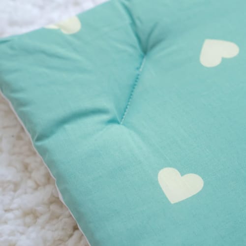 Nishikawa Nap Mat, Washable, Nap Mat, Kindergarten, Nursery School, Nap Mat, Heart Pattern, Simple, 56409 Green 500