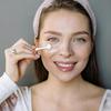 Aswewamt 6Pcs Mini Metal Makeup Spatula Facial Massage Scoop Heart-shaped Skincare Spatula Silver Cream Dig Beauty Spoons Reusable Cosmetic