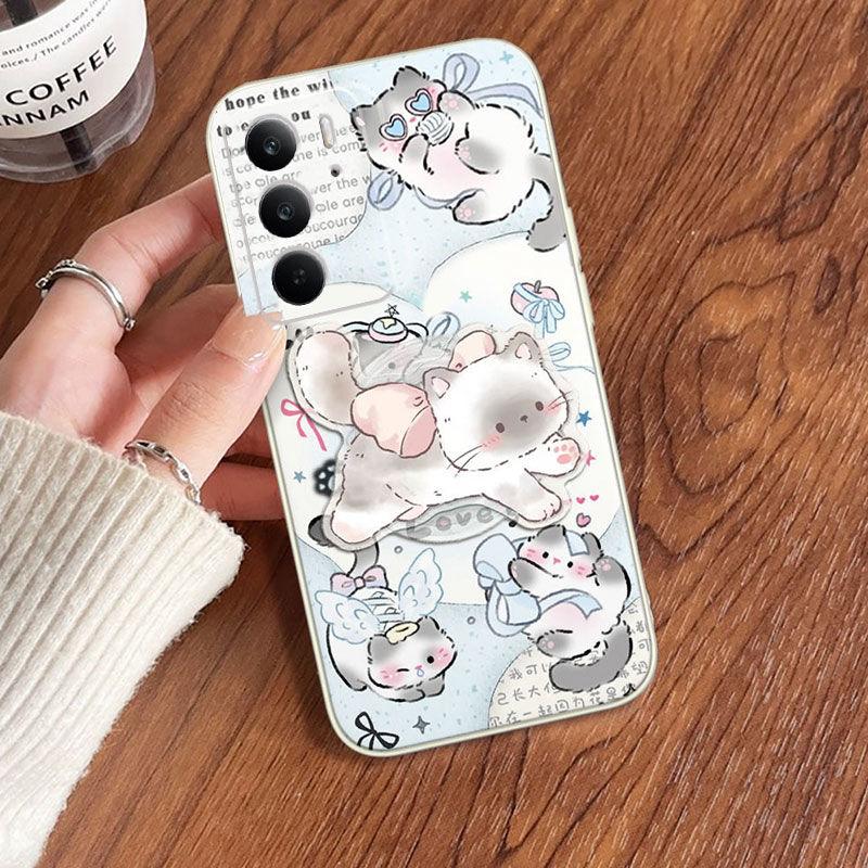 RealmeC75 5G Mobile Phone Case Dirt-resistant Explosion Niche Sweet Cute Simple