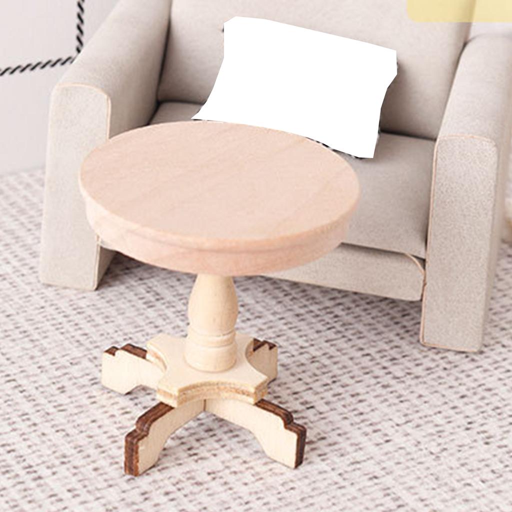 Portable Small Round Table Easy To Rearrange Enhances Model Layout Flexibility