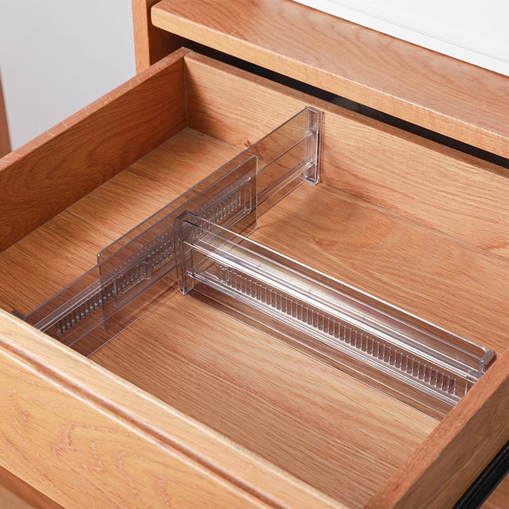 Home Organization Adjustable Drawer Dividers Hassle-free Installation High-quality PS Material For Clothes For Cutlery