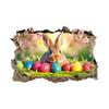 Creative Easter Wall Stickers,Festive 3D Breakthrough Stickers Easter Bunny Decorative Wall Decals For Home Roomm Room Party
