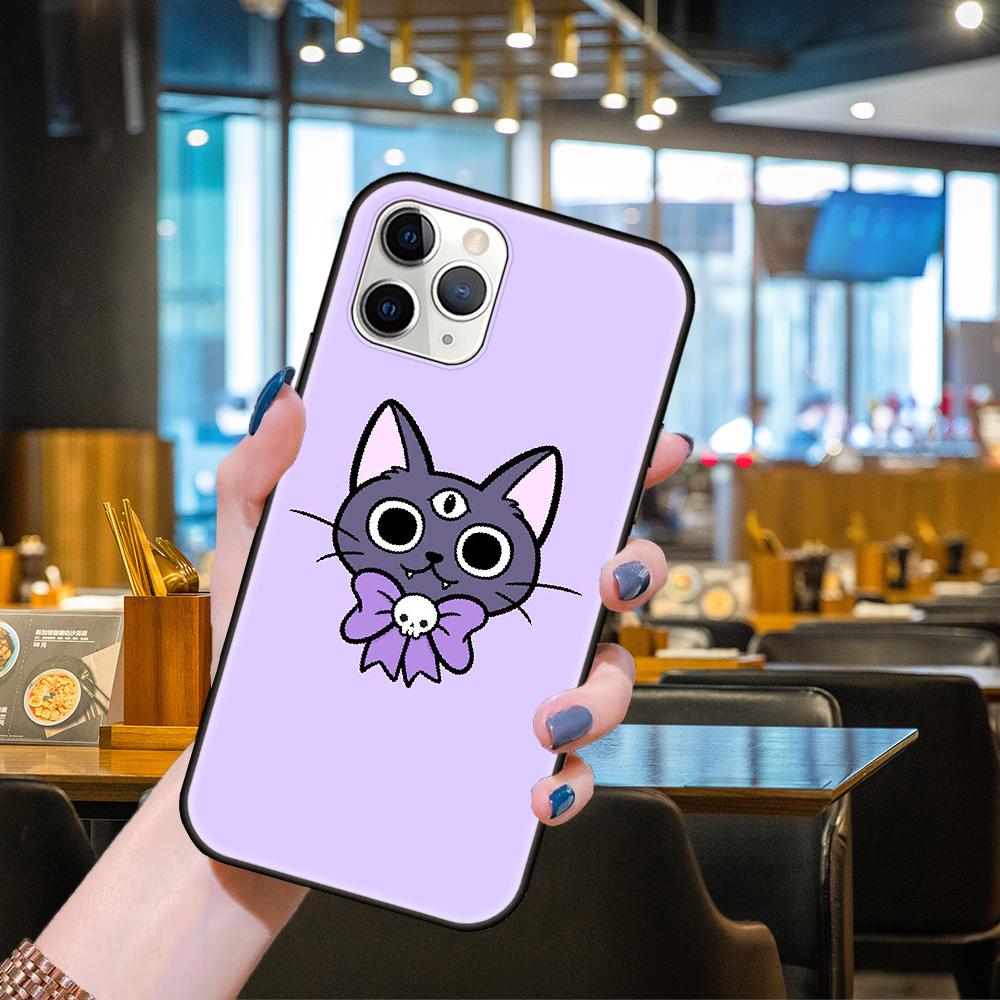 Pouzdro na telefon Apple IPhone 13 12 11 Mini Pro MAX SE X XS XR 8 7 6 S Plus Černý kryt Hoesjes Art Prime Soft Goth Skeleton