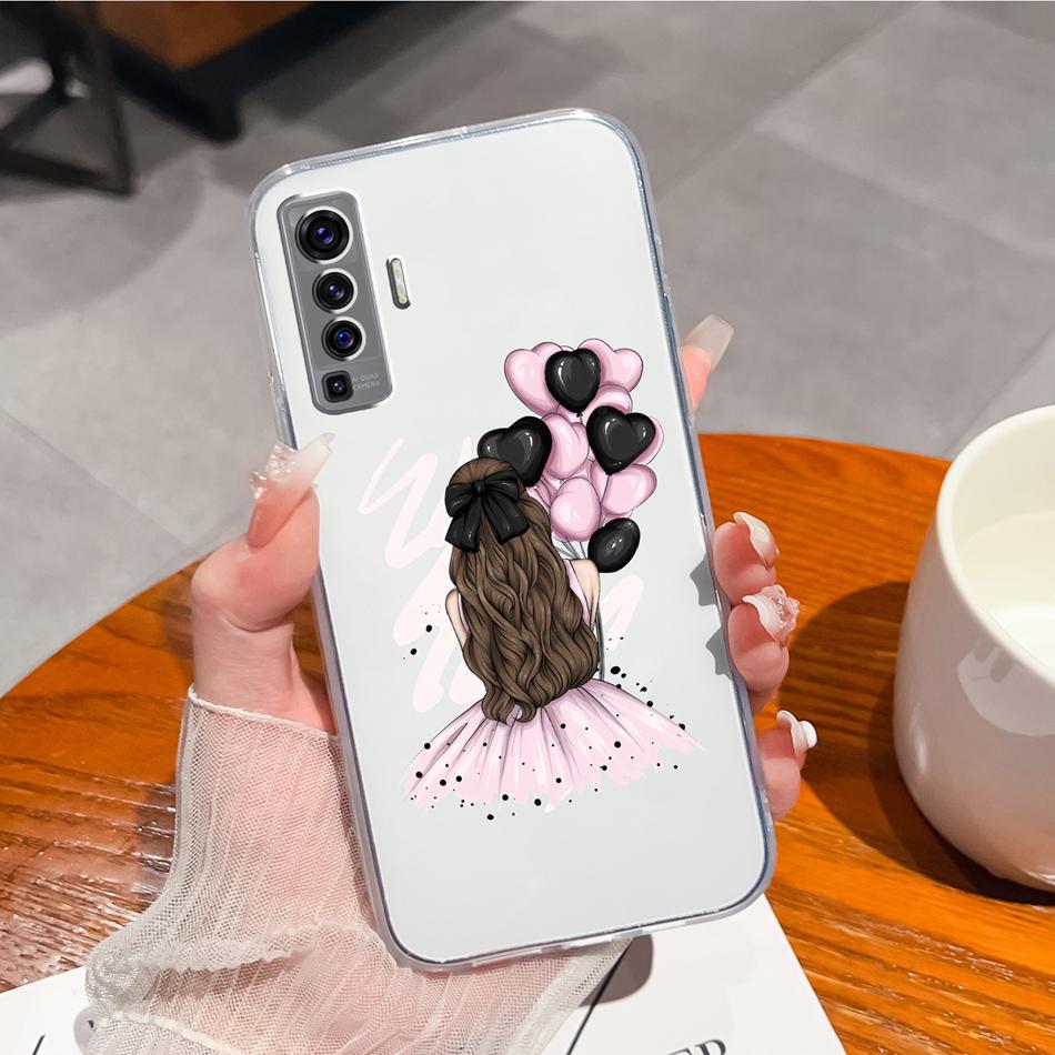 

For Vivo X50 Pro Plus X51 Phone Case Creative Patterns Soft Transparent TPU Silicone Funda For Vivo X 50 X 51 Lightweight Shell vivo X50