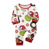 Christmas Print Cute Family Set Pajamas, Home Clothes, Family Set Long Sleeve Top Pants Set