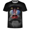 T-shirt da uomo Monkey Gorilla Maglietta a maniche corte con stampa digitale 3D T-shirt estive da uomo