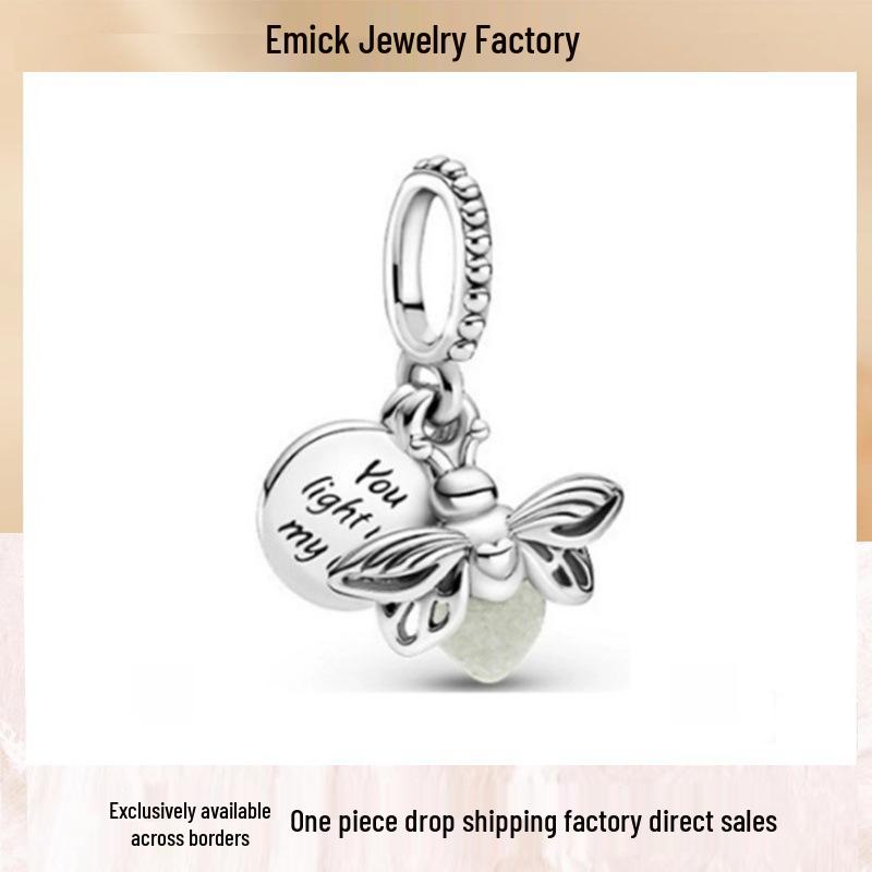 Original Beaded Panjia DIY Pendant - Disney Rainbow & Lavender Style