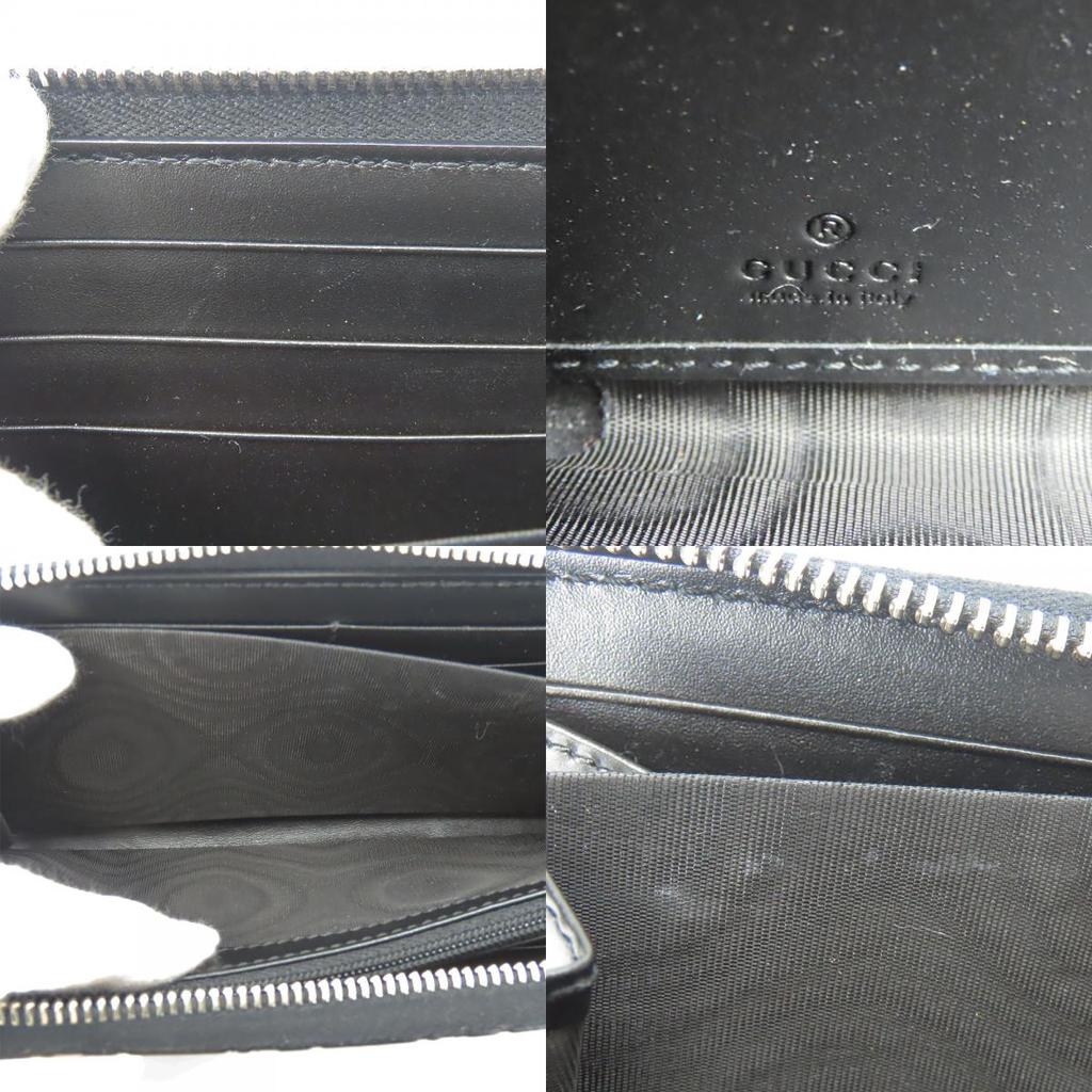 Used GUCCI Purse 473928 black Zip Around