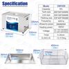Industrial Ultrasonic Cleaner for Laboratory Use - High Power, Small Size, Ideal for Degreasing and Rust Removal