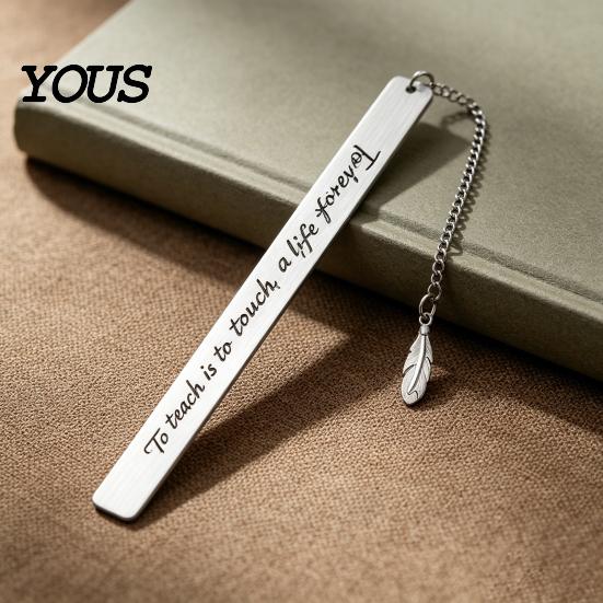 Strong Metal Page Marker Frosted Bookmark, Engraved Marker, Thin Book Mark Bookmark for Students Teachers, Graduation Christmas Gift Lovers
