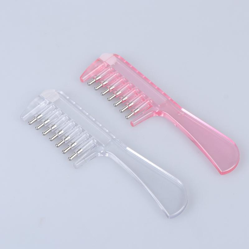 Unisex Essential Oil Applicator Massage Comb Built In Liquid Reservoir Rolling Metal Teeth For Hair Growth Beard Care