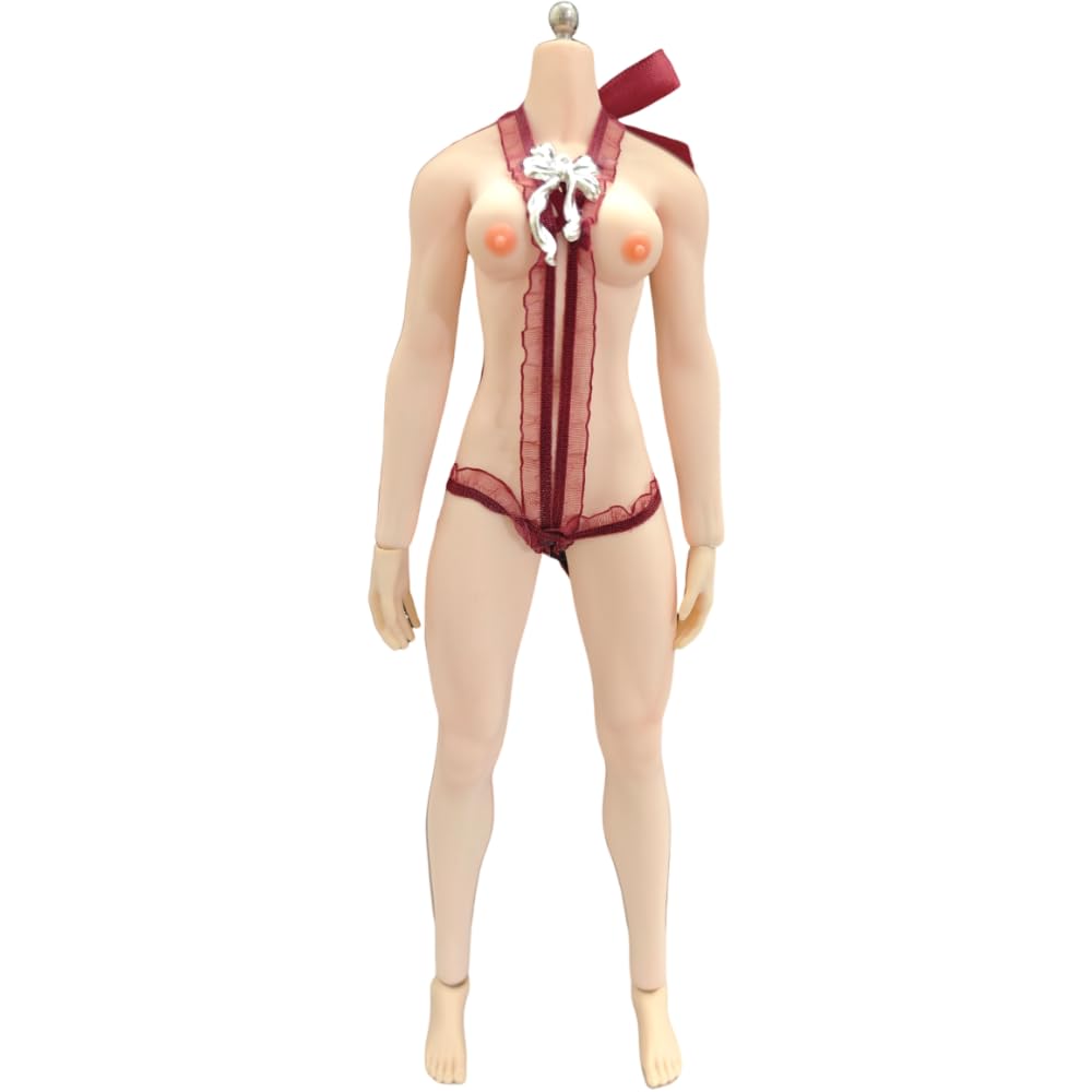 

AIEK Scale Figure Super Flexible Breast Female Body Makeup No Pubic Compatible with S22A TBLeague 1/6 Body, Seamless, Modification, Body, + 2-Hole чёрный
