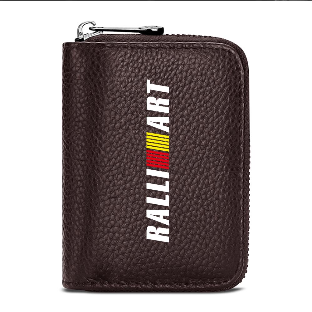 1pcs Car Wallet Driver License Credit Card Storage Case Car Organizes for Mitsubishi L200 Colt Evolution Mirage Cross Grandis LO7