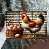 Vintage Tin Sign 8x12 Wall Decor Egg Kitchen Art Gift Bar Retro