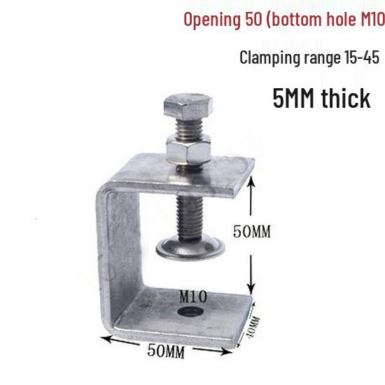 C304 Tiger Claw U-Shaped Stainless Steel Pipe Clamp