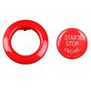 Red ABS Engine Start Stop Button Cover Outer Ring Frame for BMW 1 3 5 Series X1 X3 X5 M5 Models Years 2004 To 2015 Direct Fit