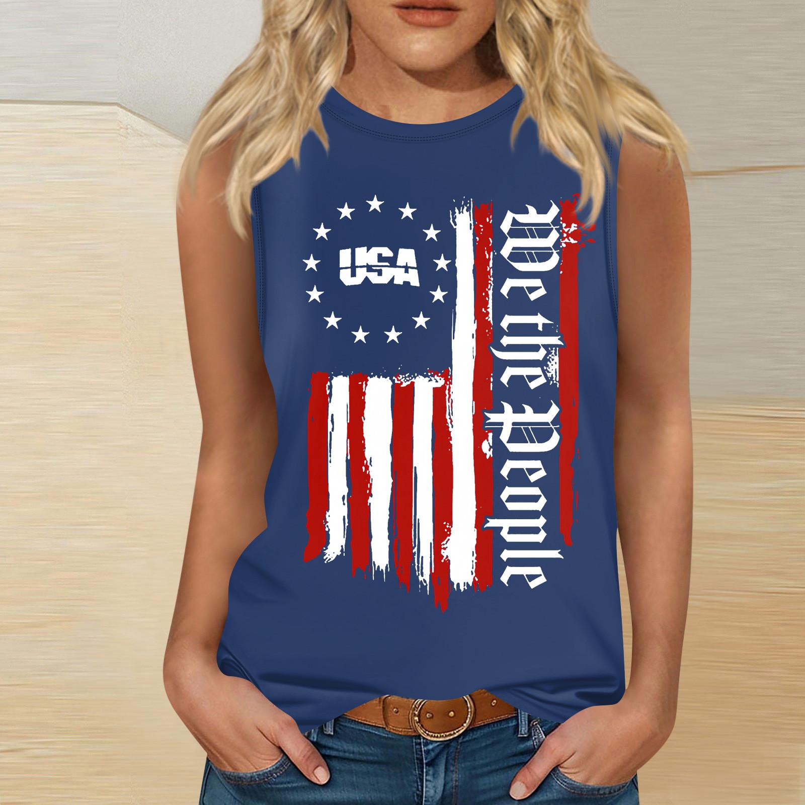 

Женская мода, летняя майка с круглым вырезом, легкая майка без рукавов с принтом XL