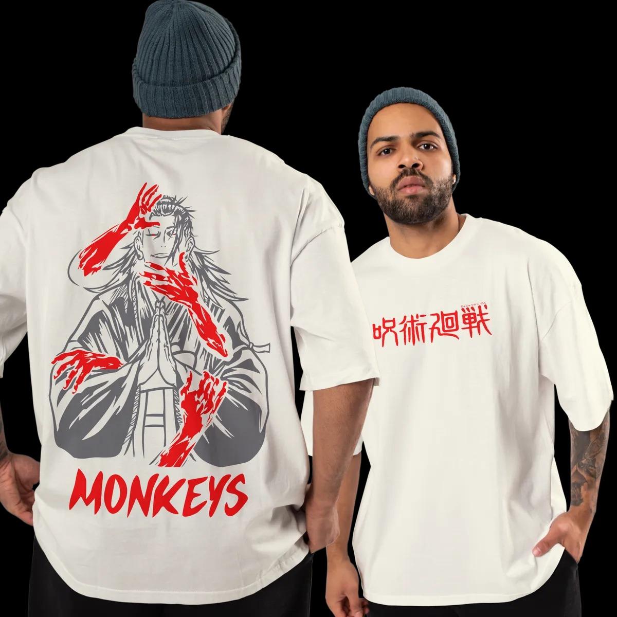 

Jujutsu Kaisen Takako Ura TShirt Men Summer Anime Monkeys Graphic Tee Japanese Manga Streetwear Short Sleeve Oversized Top 4XL
