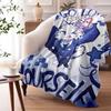 Cute B-boykisser cat Throw Soft Flannel Throw Summer Blanket Lightweight Cozy Nap Blanket for Sofa Bed Travel