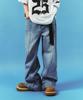 SCHISM INDUCING Resized Baggy Jeans Blue