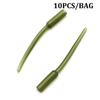 10PCS Methode Feeder Angelgerät Weiche Inline Blei Einsatz Hülse Anti Tangle Ärmeln Karpfen Grob Angelgerät