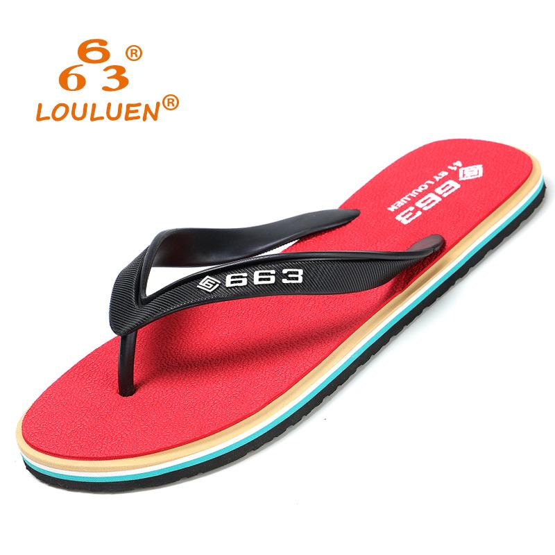 

Men s flip-flops summer non-slip rubber casual beach slippers men s cool slippers 45 чорний