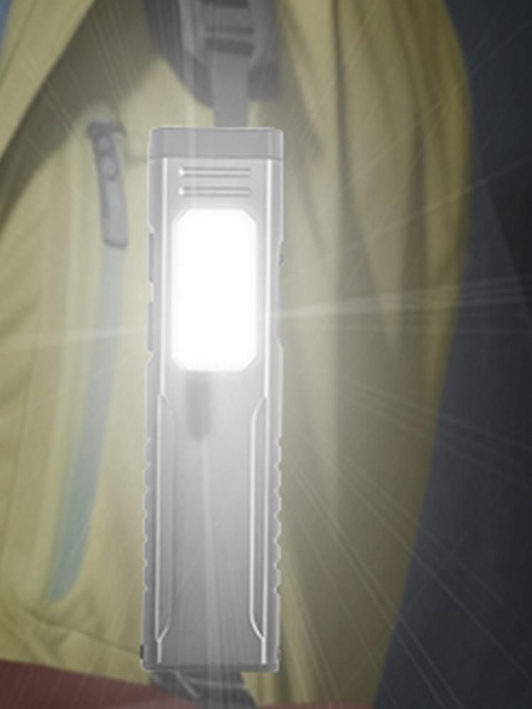 Rechargeable Flashlight with Buzzer EDC Flashlight Pocket Flashlight for Work and Outdoor
