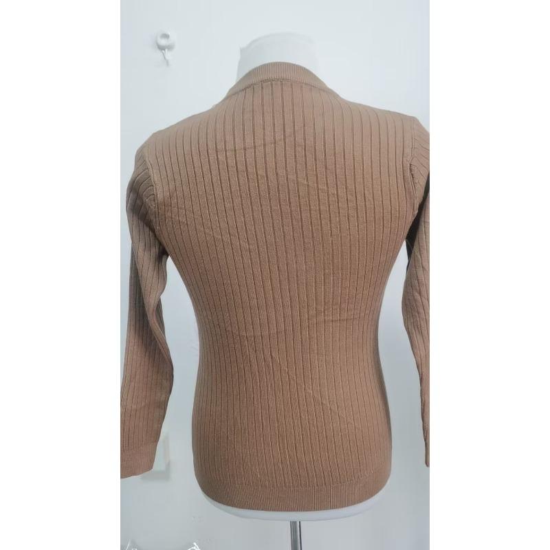 Men's Slim Fit Crew Neck Cable Knit Sweater