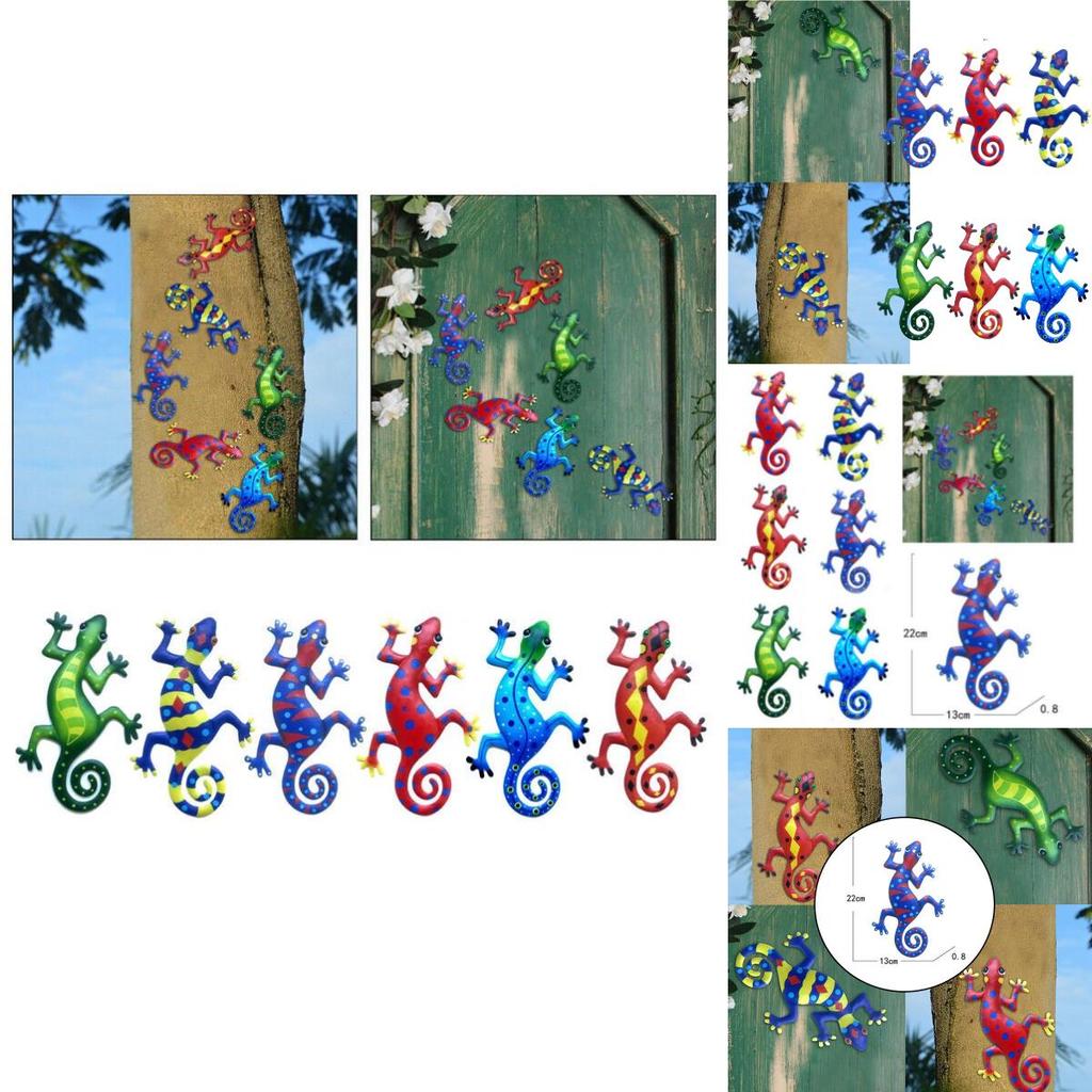 Bh043 Metal Wall Hanging Decorative Art For Home Blue And Red American Style Wall Decor