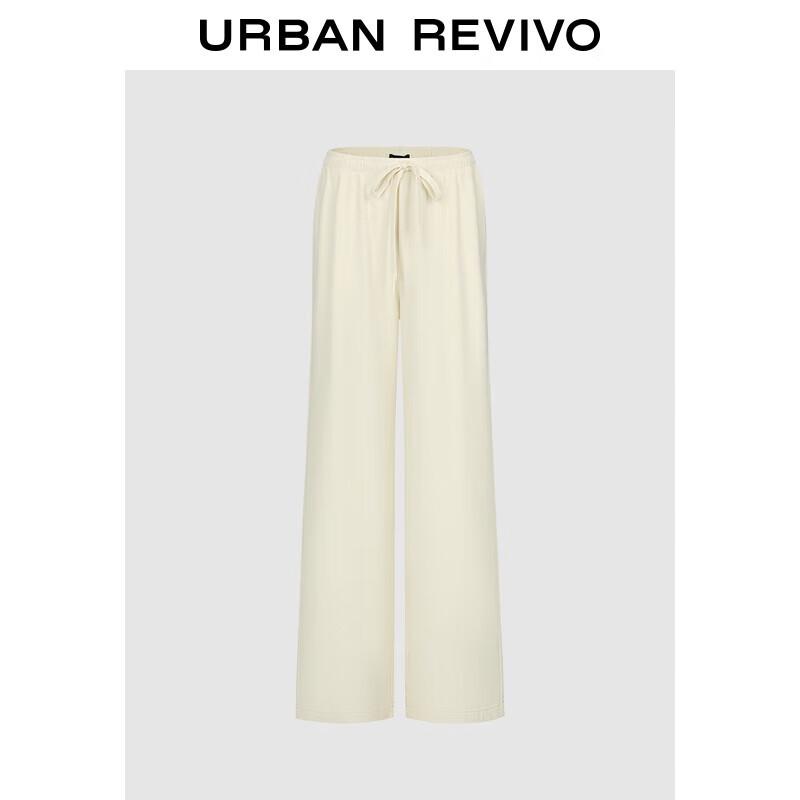 

UR2025 Women s Casual Drawstring Wide-Leg Pants L