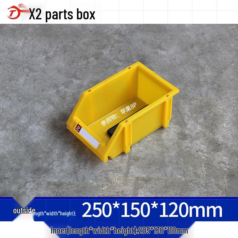 Thickened Tool and Parts Storage Box with Slanted Mouth