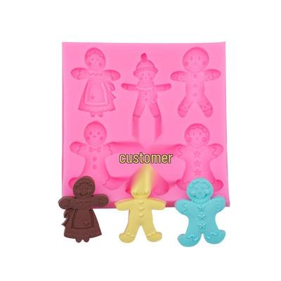 Weihnachts-Schneemann & Halloween Lebkuchen Silikonform für Schokolade, Fondant und DIY Tonwerkzeuge