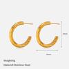 Minimalist Gold 316L Stainless Steel Earrings For Women Luxury Premium Tarnish Free Titanium Steel Stud Earrings Minimalist Ear Jewelry