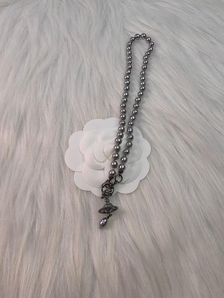 Empress Dowager Baroque Pearl Teardrop Necklace