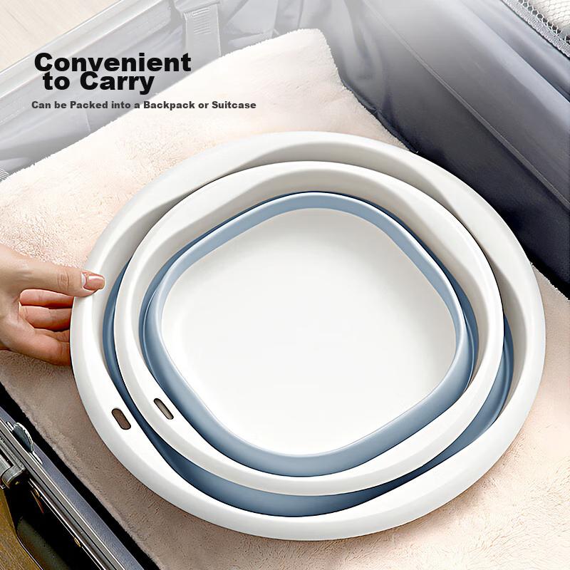 Foldable Basin, Washable for Laundry And Face Washing, Collapsible, Portable, Water Basin Essential Tool