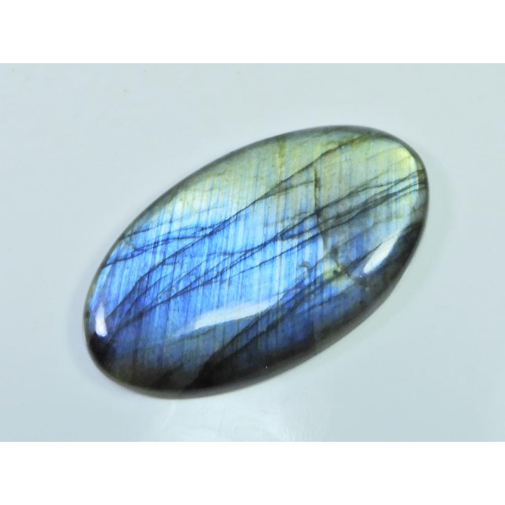 100Cts.Natural Labradorite Multi Fire Oval Cabochon Loose Gemstone 29X55X6MM D-249
