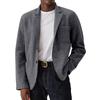 Men's Solid Color Woolen Coat Men's Pockets Button Casual Jacket