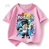 2026 Robloxing kid T-shirt Boys Game Sports Cotton T-shirt Child Cartoon Short sleeve top Casual Street Harajuku Clothes
