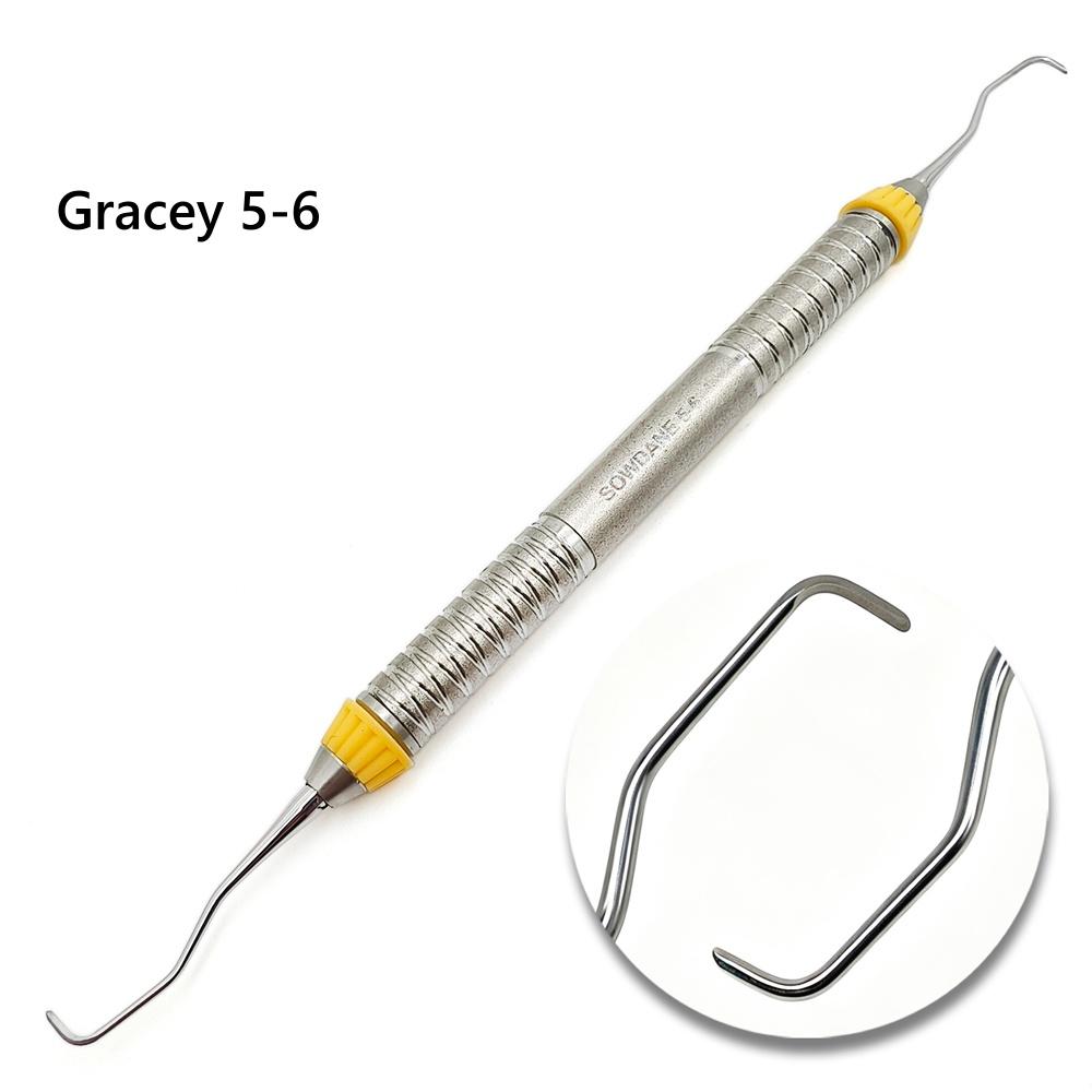 1 pieza de alta calidad Curetas Gracey Dentales Raspador Periodontal Acero Inoxidable Curetas Óseas Periodontales Perio