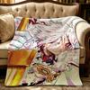 anime D-D Gray man-n Throw Thick Comfort Flannel Quilt, Multi-scene Use Indoor Outdoor Daily Nap