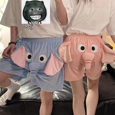 Flying Elephant Shorts Elephant Couple Shorts Dumbo Trunk Shorts Funny Pajama Pants