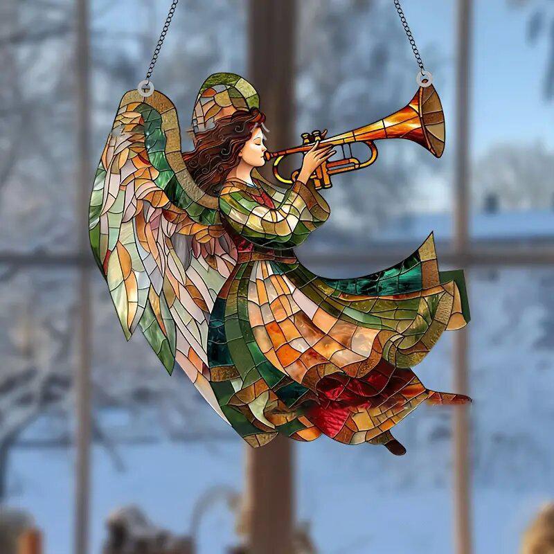 Festive Colorful Design Sun Catcher Acrylic Tree Sun Catchers Holiday Window Lights Catcher Sun Catcher 20cm for Window Home