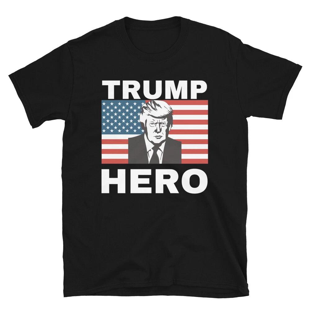 Trump 2024 HERO TRUMP Pro-Trump Anti-Democrat Classic Fit T-Shirt L