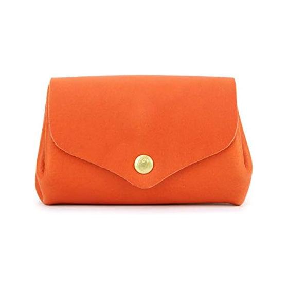 

[Cham] Half Wallet Mini Wallet Compact Wallet Himeji Leather CMVL-009 BREATH LIGHT (ORANGE)