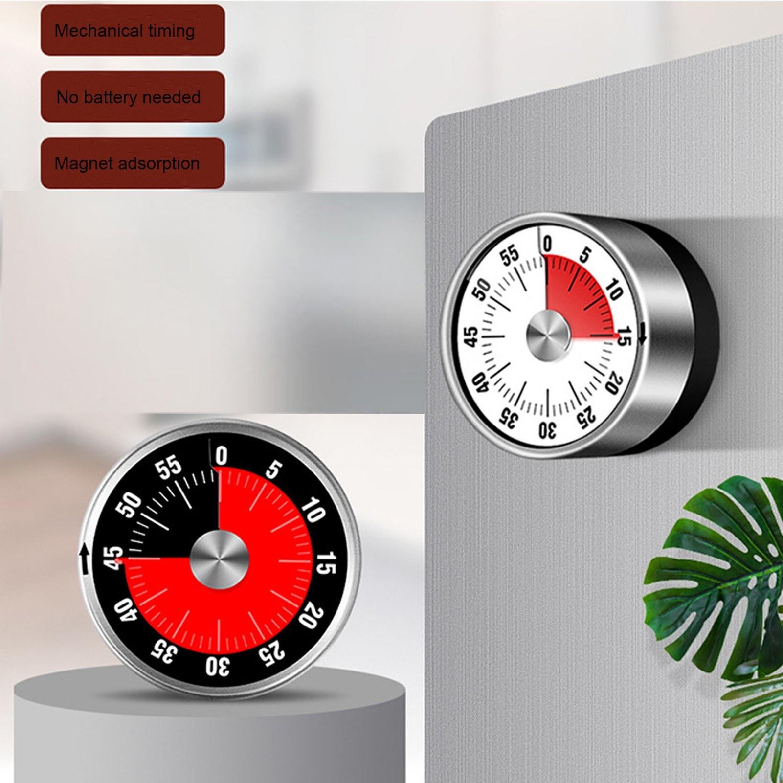 

Kitchen Countdown Timer Magnetic 60 Minute Wind Up Mechanical Timer for Home Baking Cooking Type A