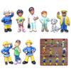 Charming 12pcs Cartoon Fireman Sam Mini Models For Enthusiastic Collectors And Decorators