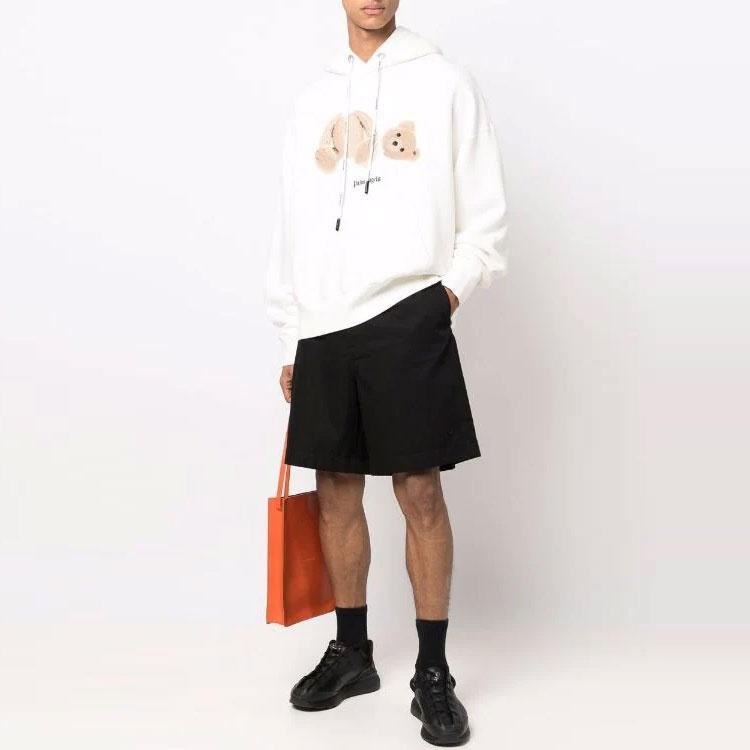 Palm Angels Kill The Bear Popover Hoodie 'Off White Brown' Men's PMBB058C99FLE0010360