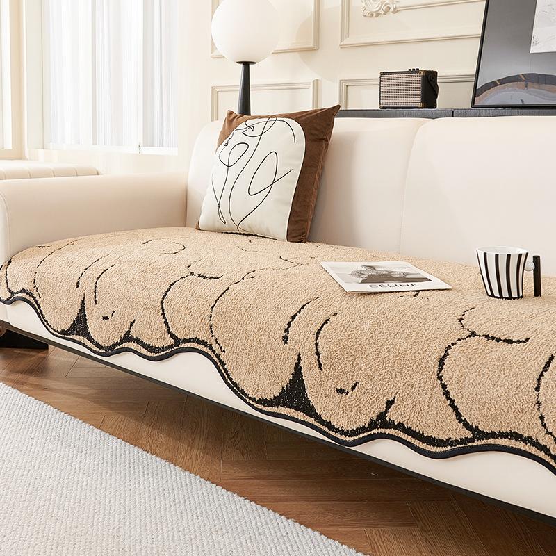 Special-Shaped Plush Cloud Sofa Cushion Autumn and Winter New High-Grade Sofa Cushion Cover Cloth Non-Slip Wear-Resistant Sofa Cover Cloth