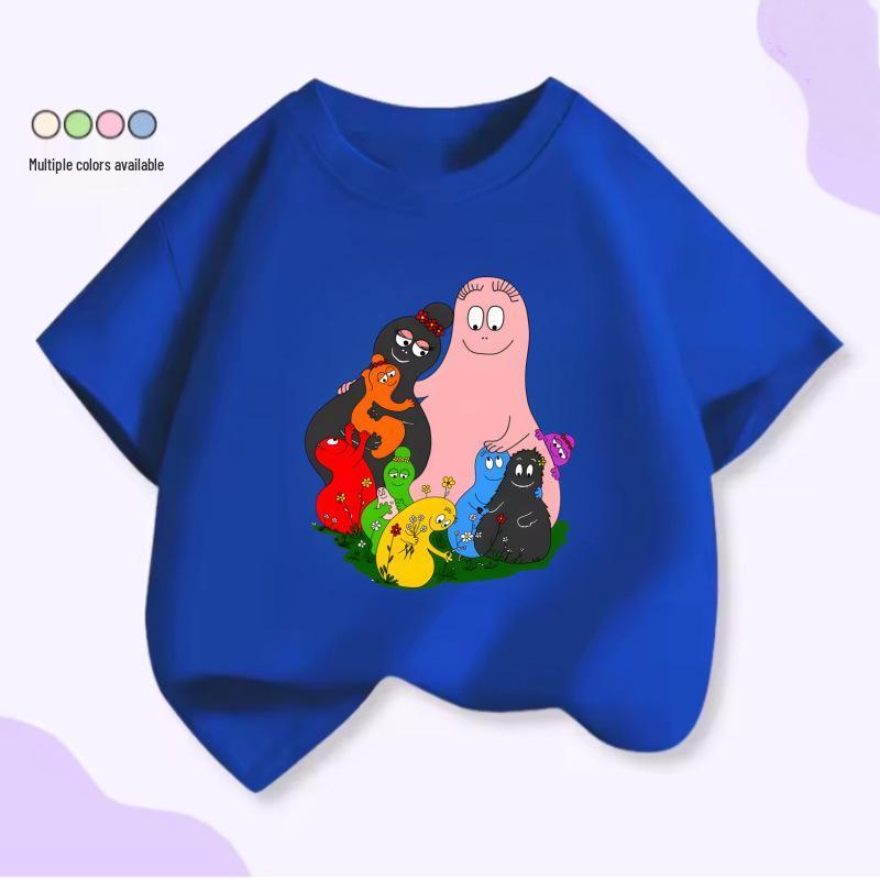 Classic Barbapapa Family Kids Cartoon Cotton T-shirt - New 2025 Style